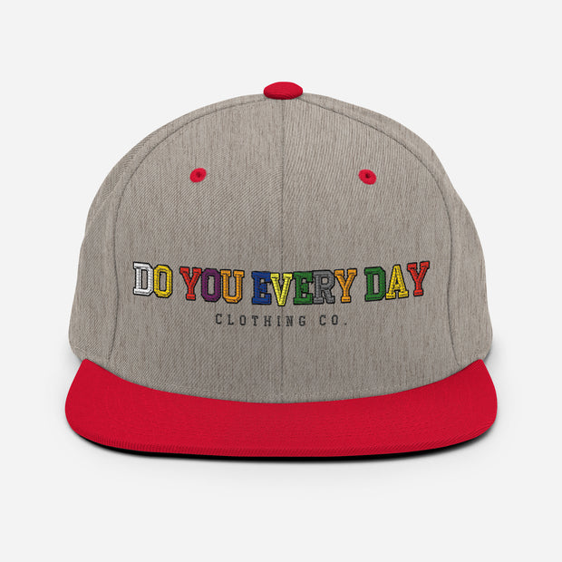 Do You Every Day Varsity  Letter Snapback Hat - Do you Every Day clothing Co