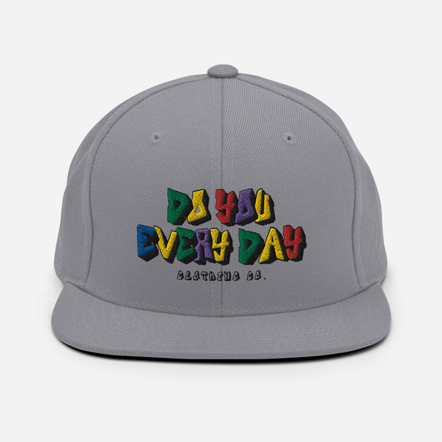Do You Every Day Color Letter Snapback Hat - Do you Every Day clothing Co