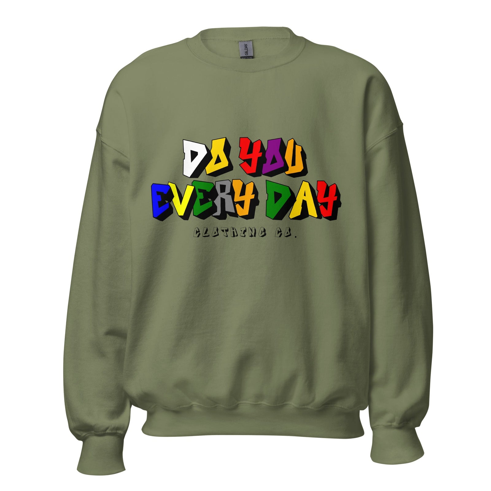 Do You Every Day Color Letter Logo Sweatshirt Do you Every Day clothing Co
