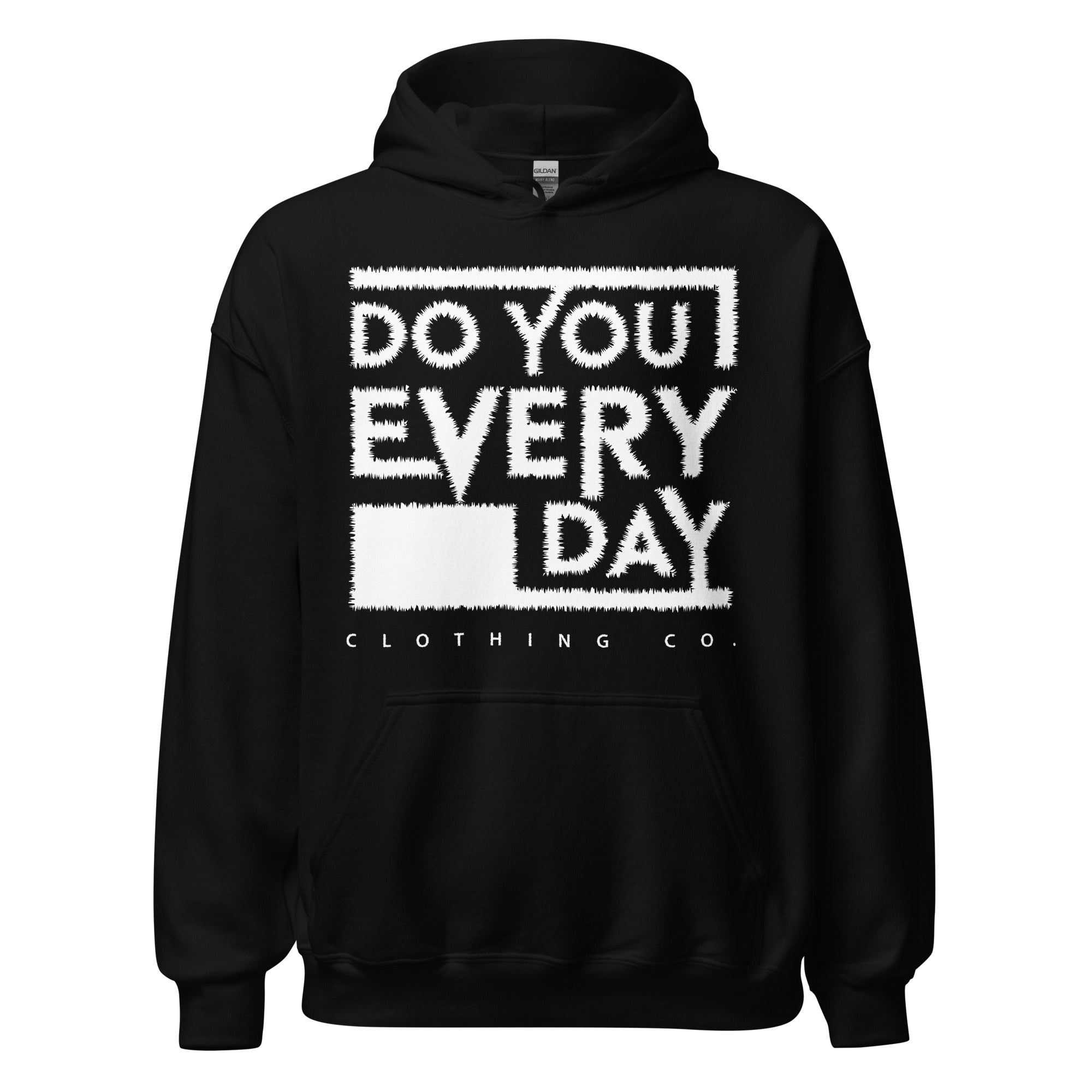 Do You Every Day White Stitched Logo Unisex Hoodies - Do you Every Day clothing Co