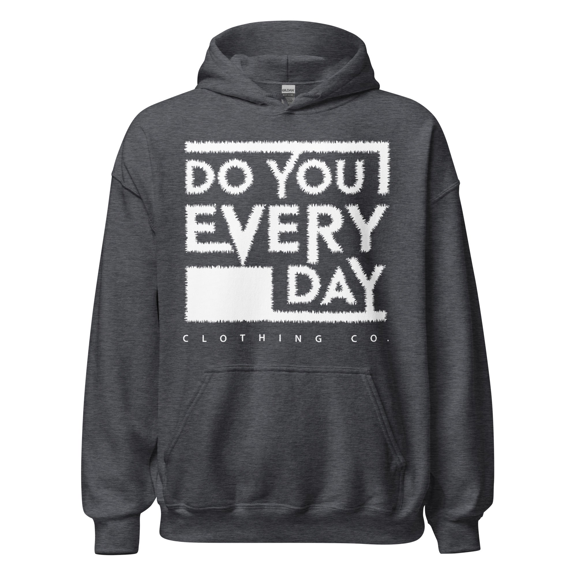 Do You Every Day White Stitched Logo Unisex Hoodies - Do you Every Day clothing Co