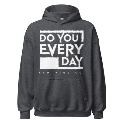 Do You Every Day White Stitched Logo Unisex Hoodies - Do you Every Day clothing Co