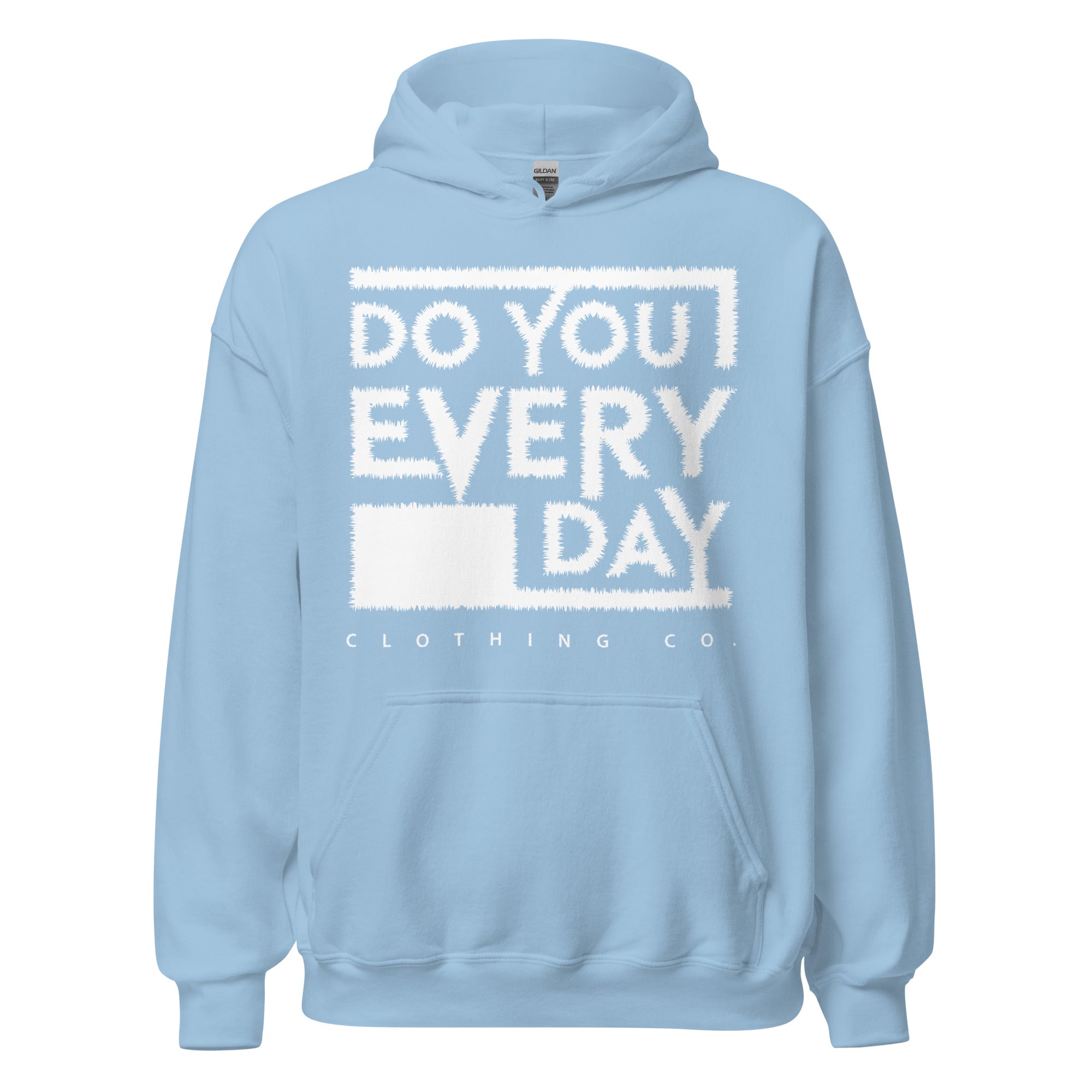 Do You Every Day White Stitched Logo Unisex Hoodies - Do you Every Day clothing Co