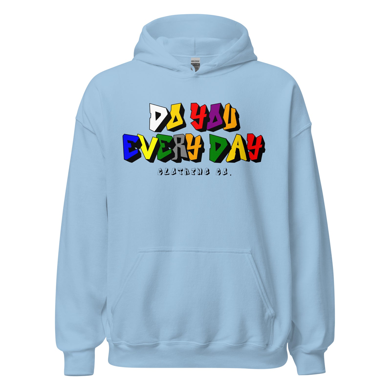 Do You Every Day Spray Letter Logo Hoodie