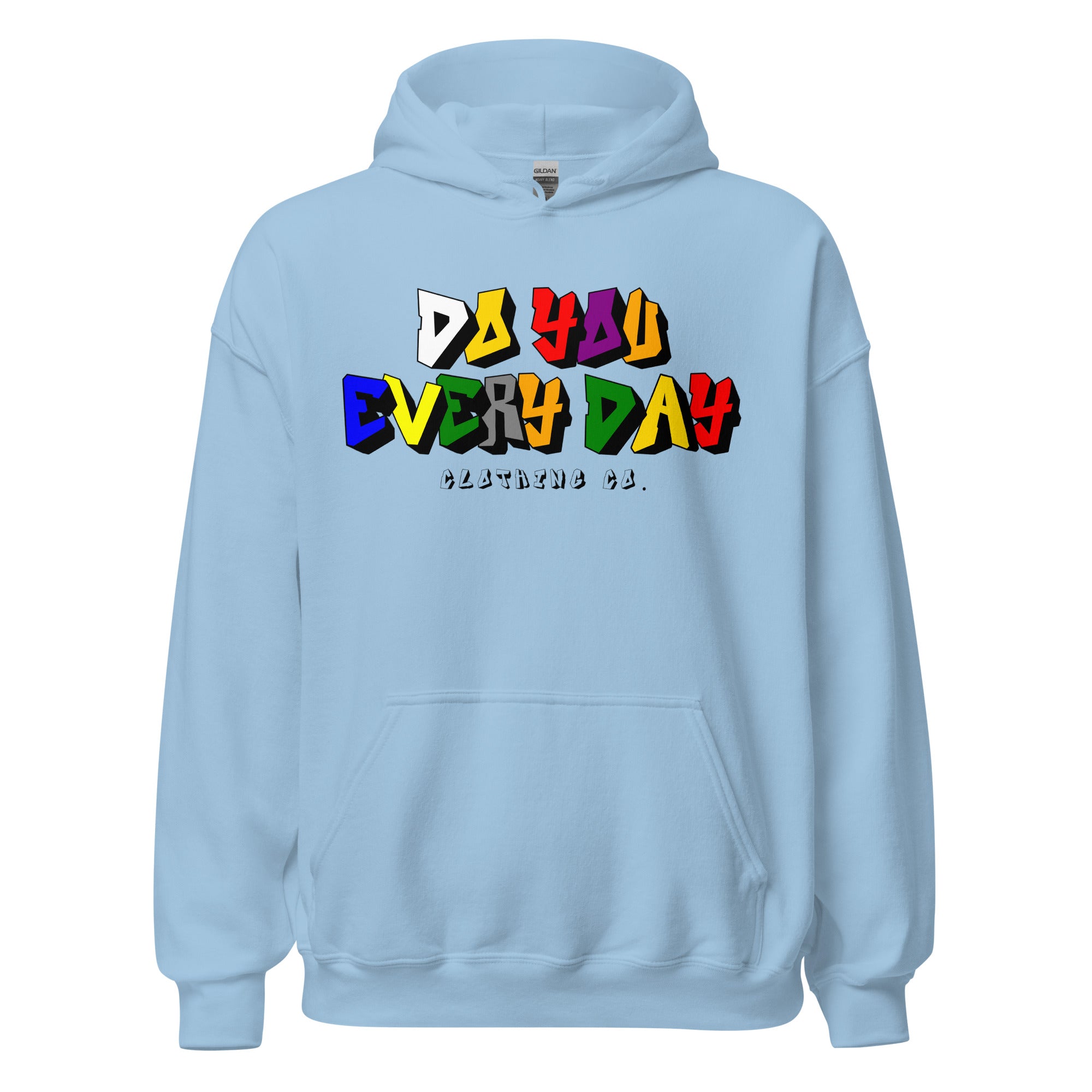 Do You Every Day Color Letter Logo Unisex Hoodie - Do you Every Day clothing Co