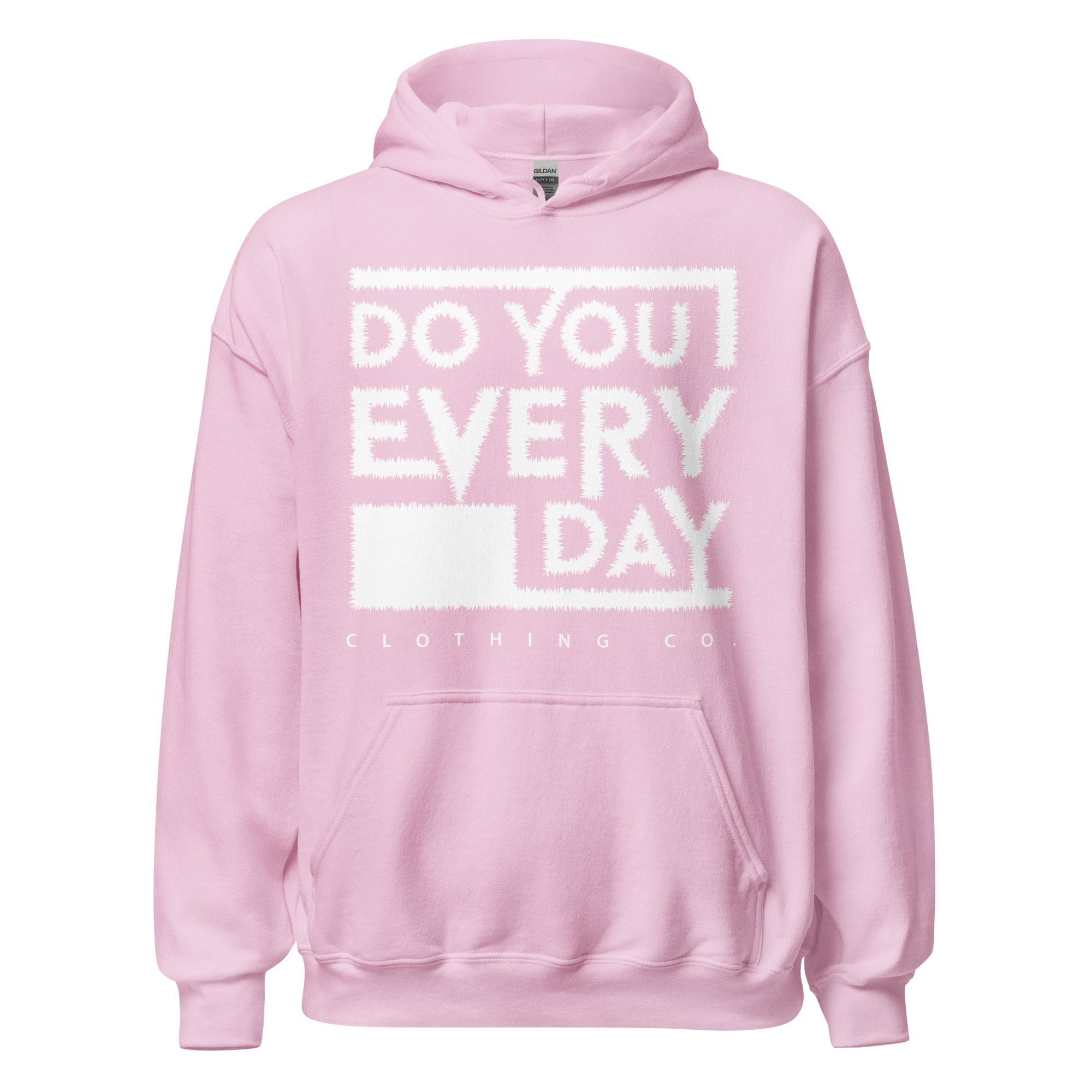 Do You Every Day White Stitched Logo Unisex Hoodies - Do you Every Day clothing Co
