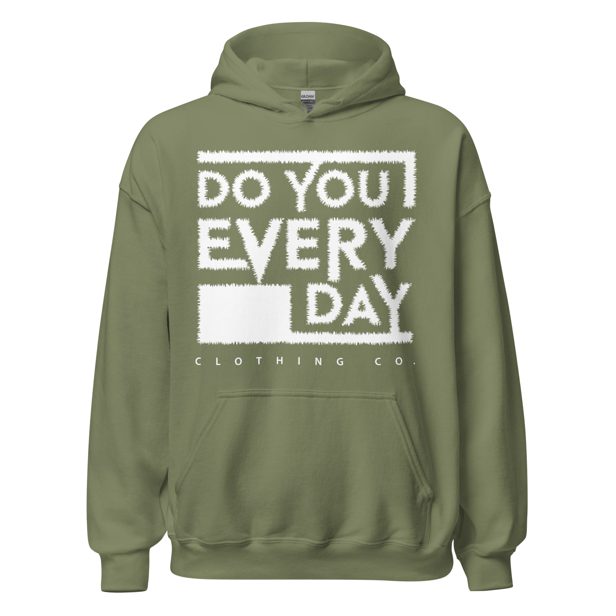 Do You Every Day White Stitched Logo Unisex Hoodies - Do you Every Day clothing Co