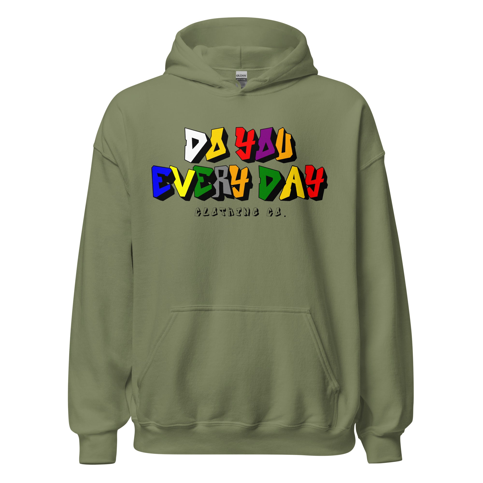 Do You Every Day Color Letter Logo Unisex Hoodie - Do you Every Day clothing Co