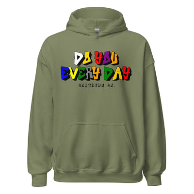 Do You Every Day Color Letter Logo Unisex Hoodie - Do you Every Day clothing Co