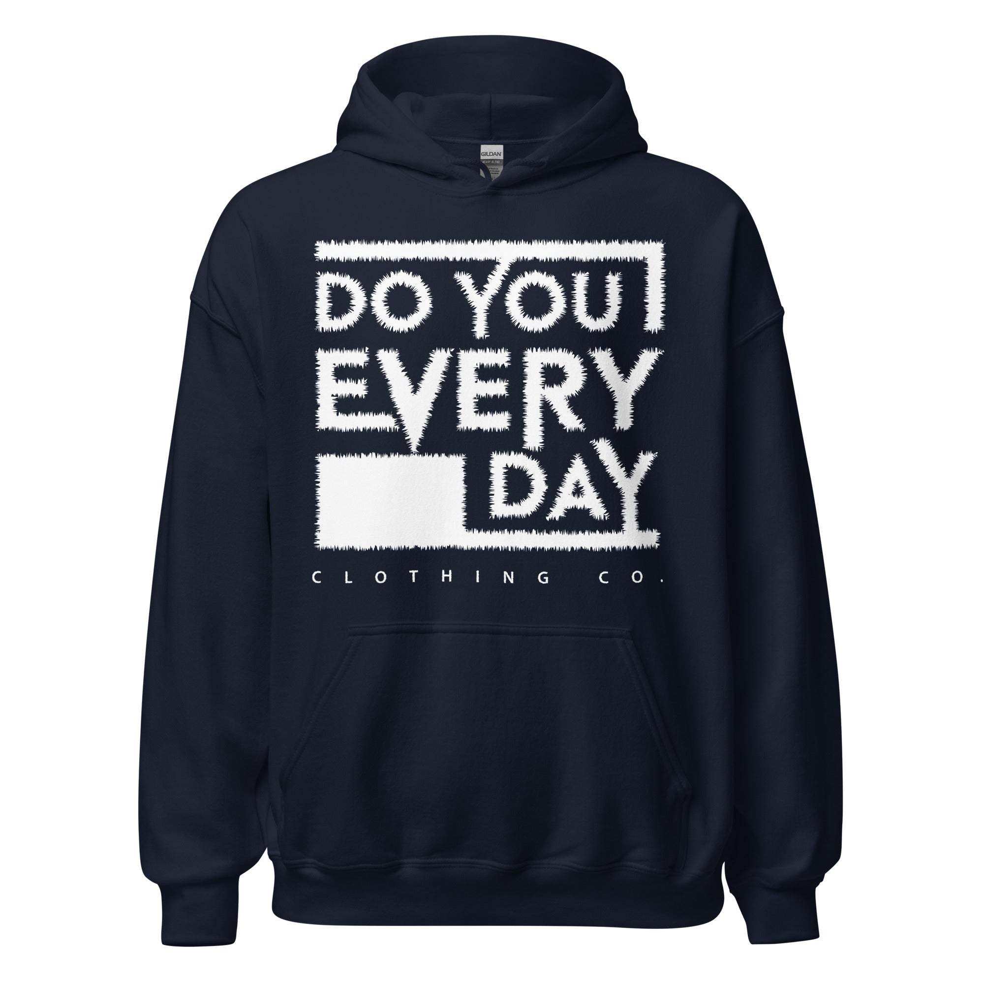 Do You Every Day White Stitched Logo Unisex Hoodies - Do you Every Day clothing Co