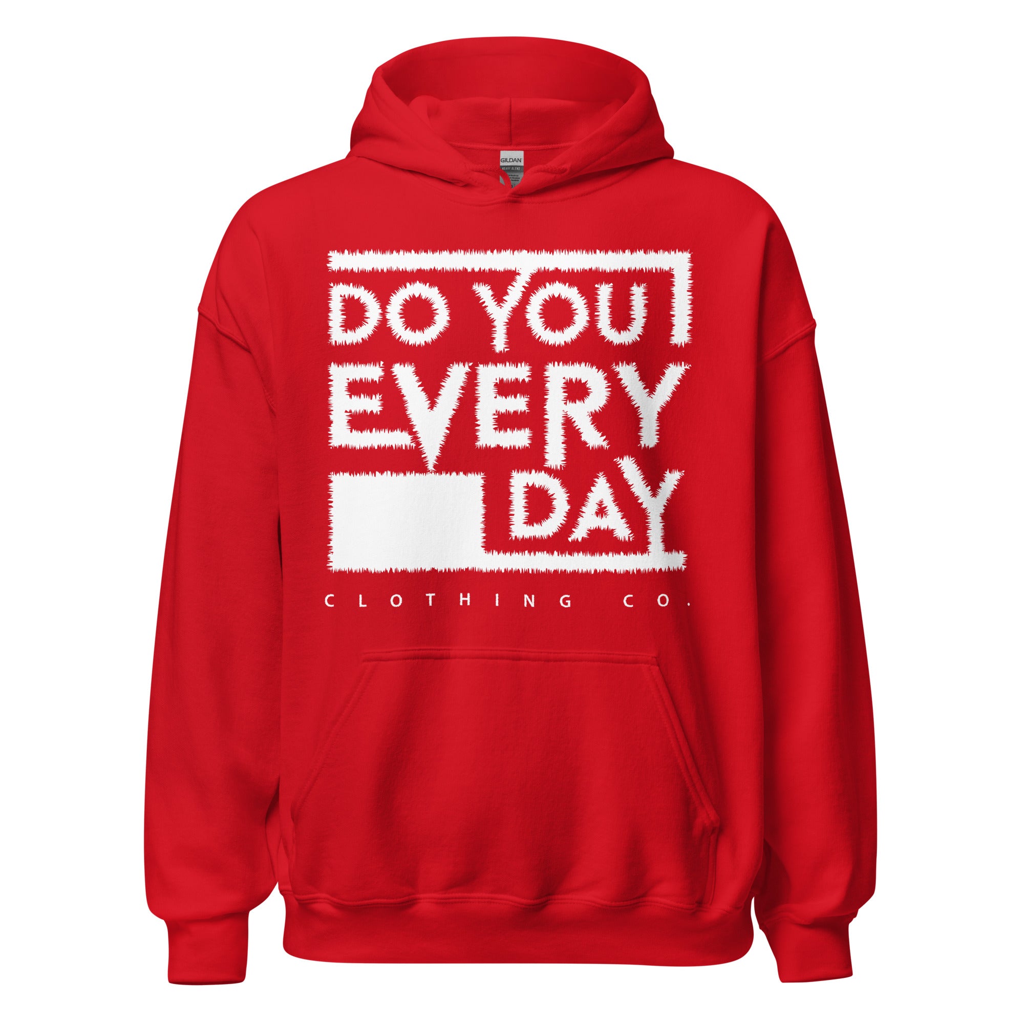 Do You Every Day White Stitched Logo Unisex Hoodies - Do you Every Day clothing Co