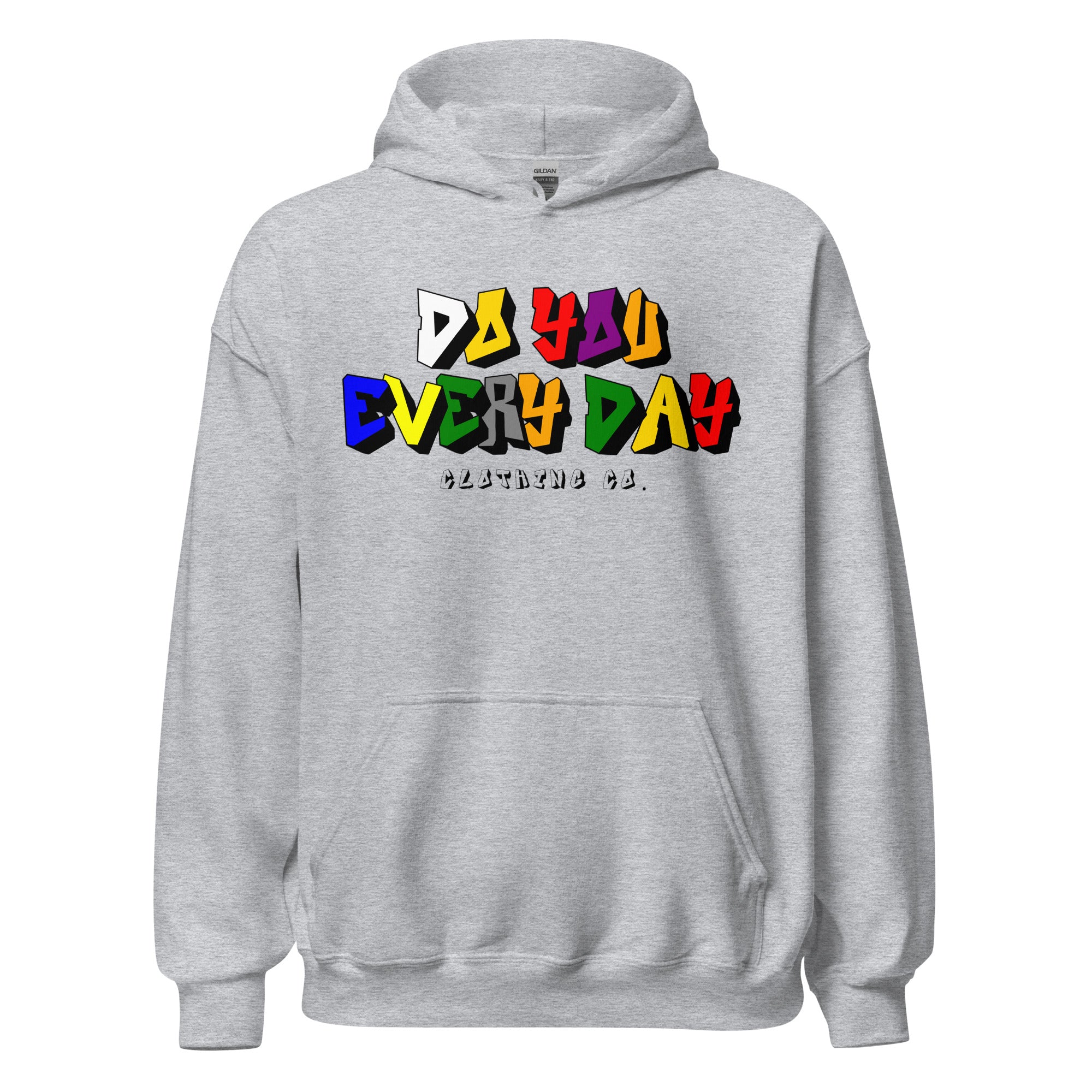 Do You Every Day Color Letter Logo Unisex Hoodie - Do you Every Day clothing Co