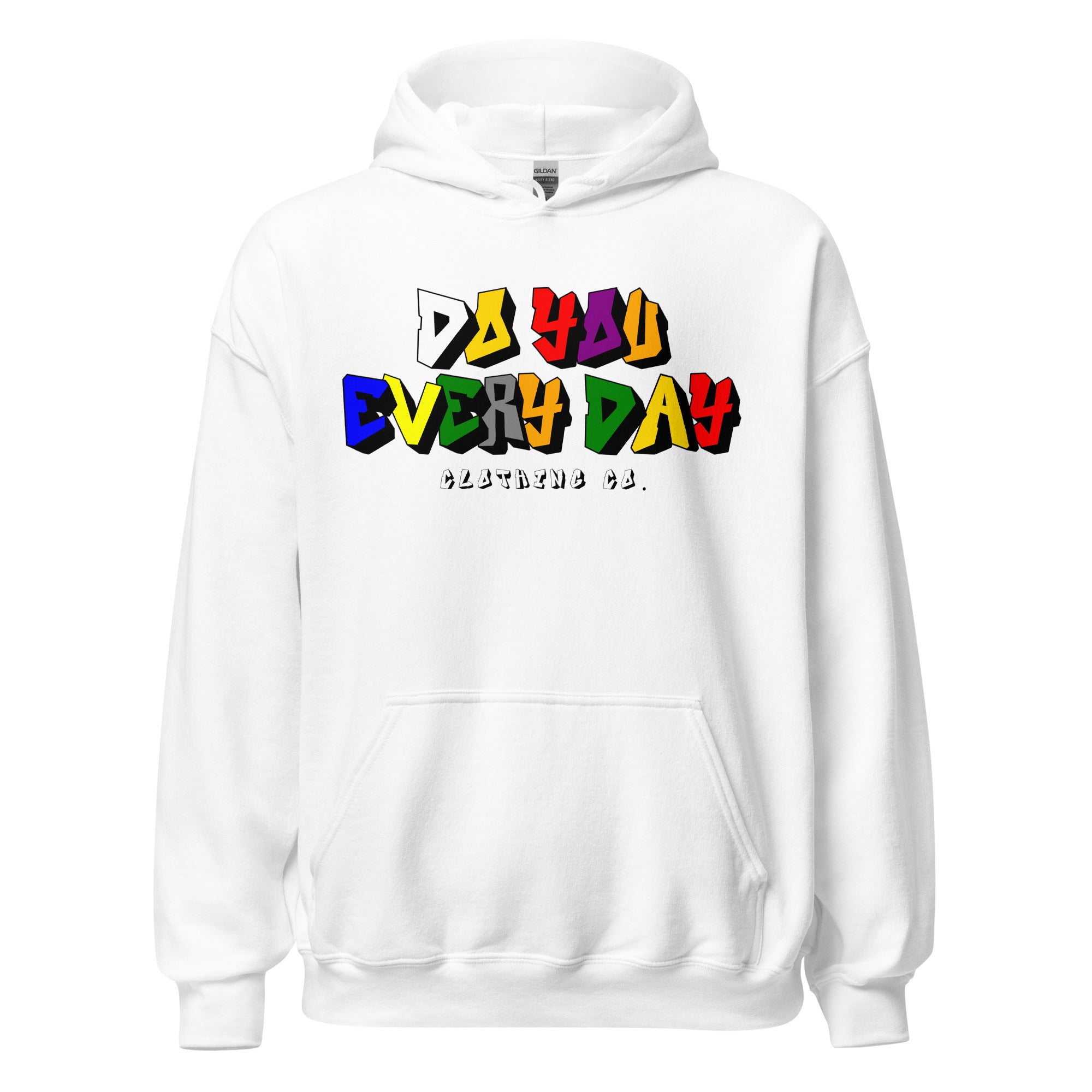 Do You Every Day Color Letter Logo Unisex Hoodie - Do you Every Day clothing Co