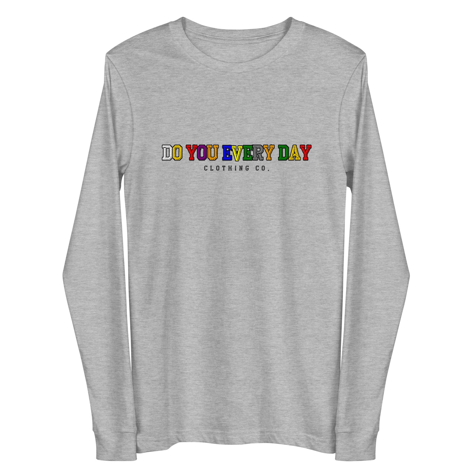 Do You Every Day Varsity Letter Logo Unisex Long Sleeve Tee - Do you Every Day clothing Co