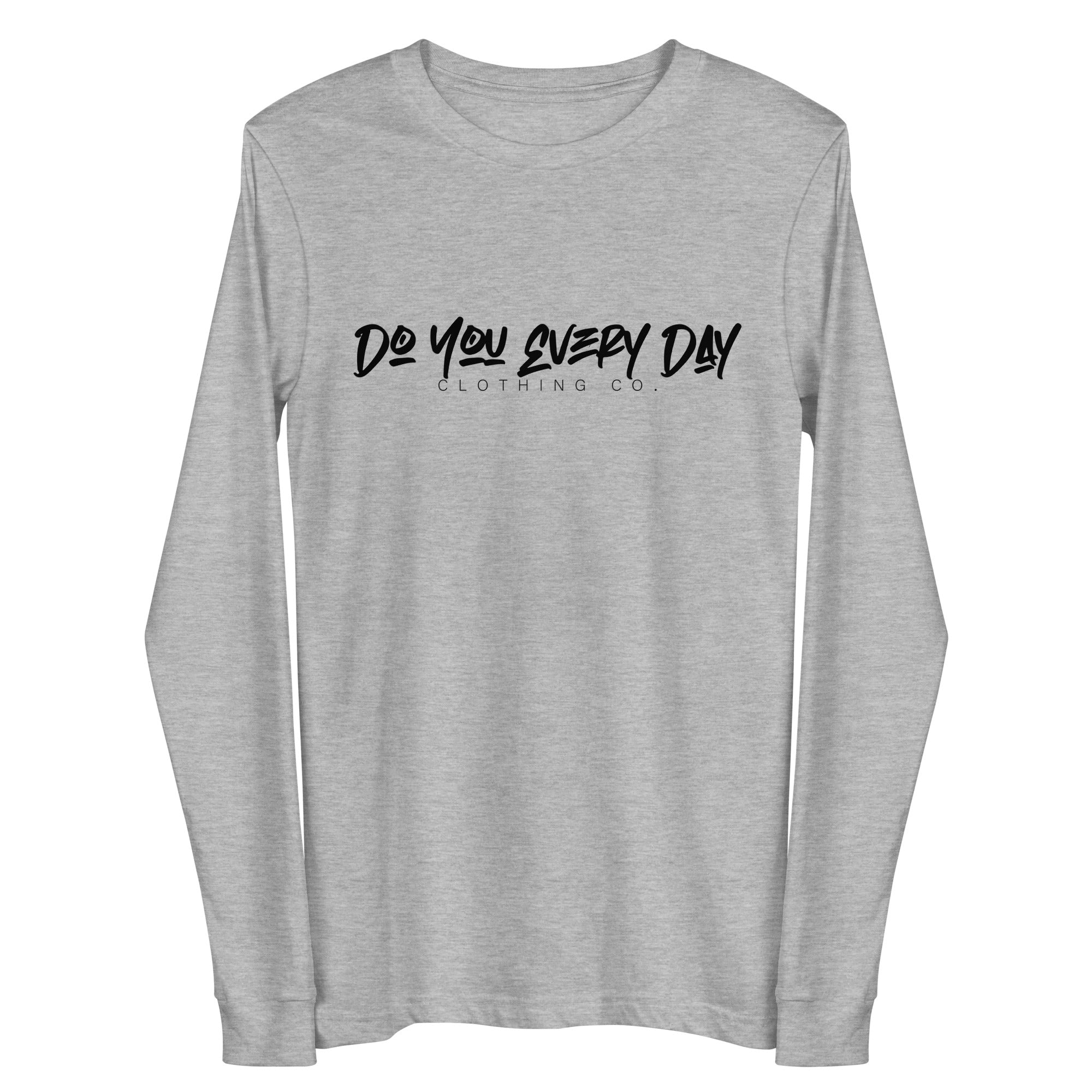 Do You Every Day Black Graffiti Logo Unisex Long Sleeve Tee - Do you Every Day clothing Co