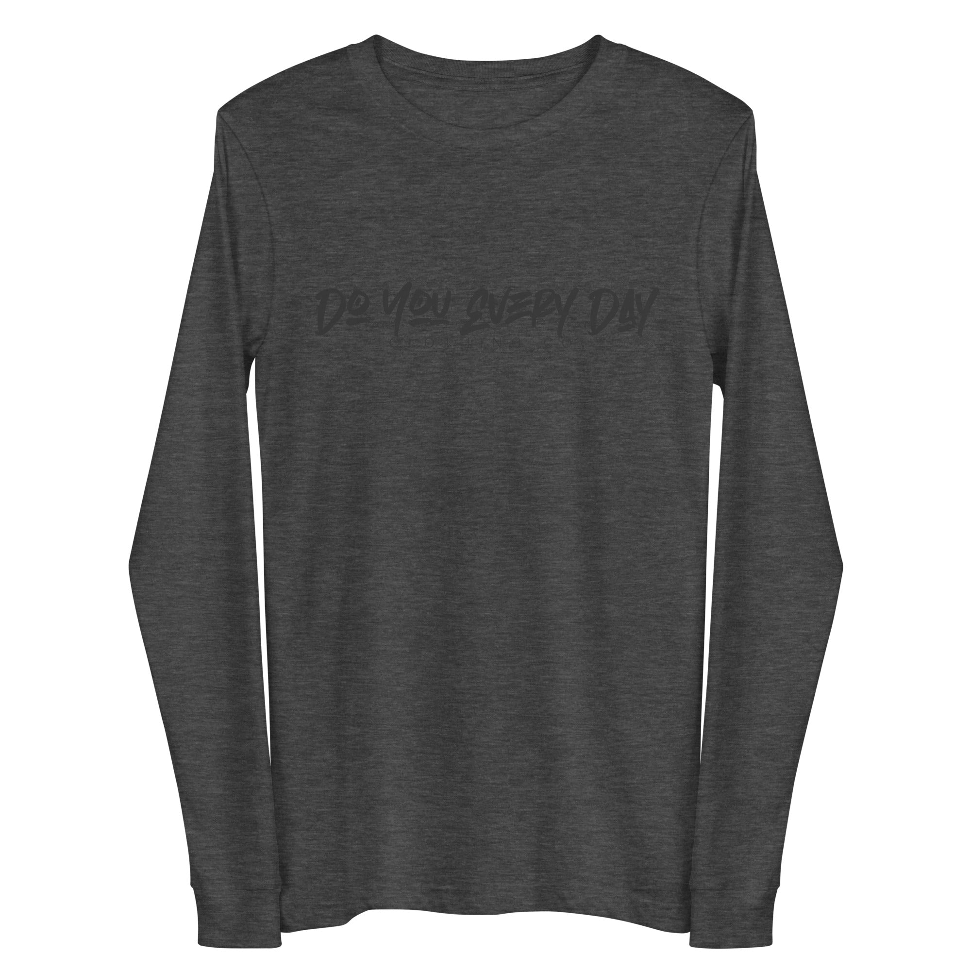 Do You Every Day Black Graffiti Logo Unisex Long Sleeve Tee - Do you Every Day clothing Co