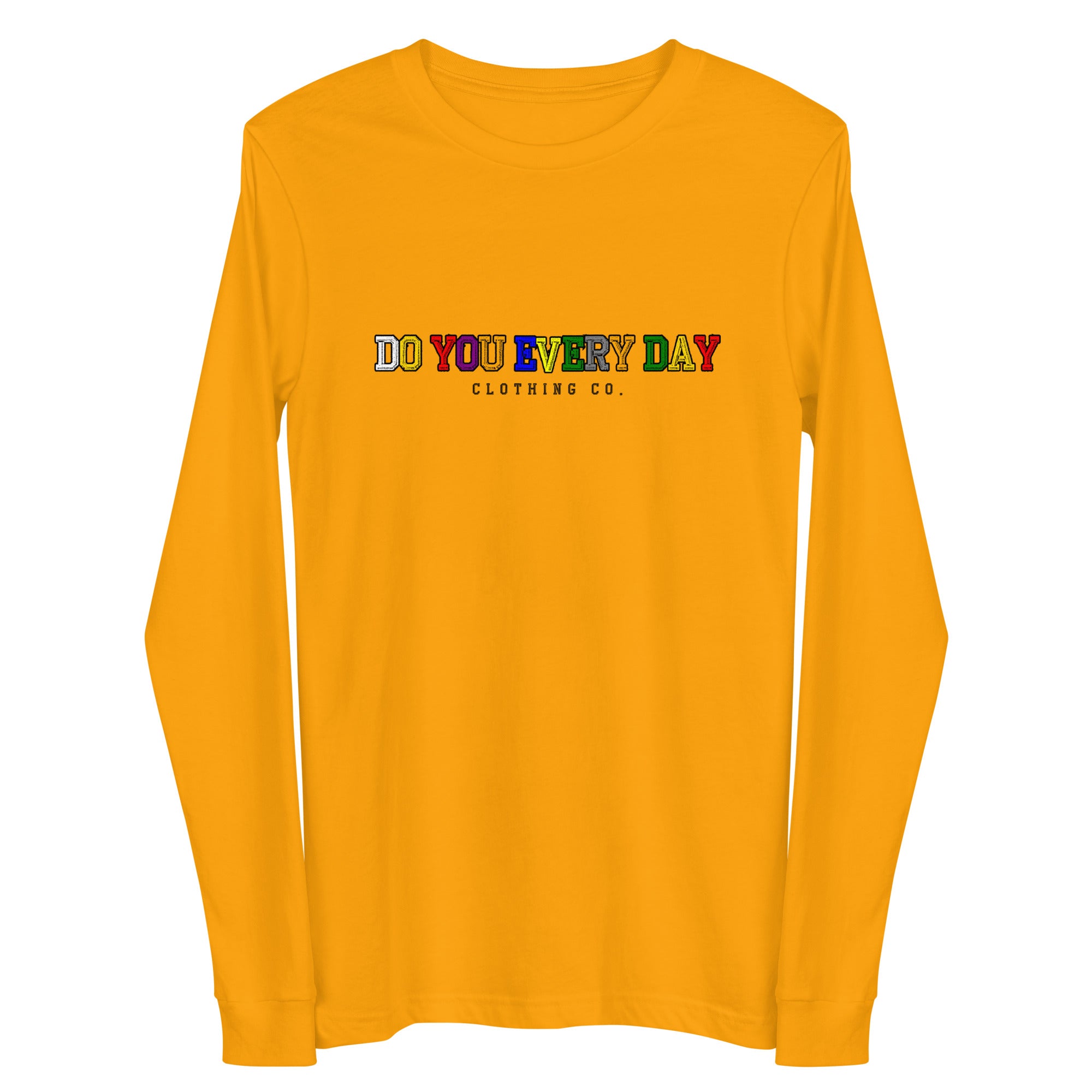 Do You Every Day Varsity Letter Logo Unisex Long Sleeve Tee - Do you Every Day clothing Co