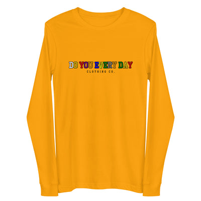 Do You Every Day Varsity Letter Logo Unisex Long Sleeve Tee - Do you Every Day clothing Co