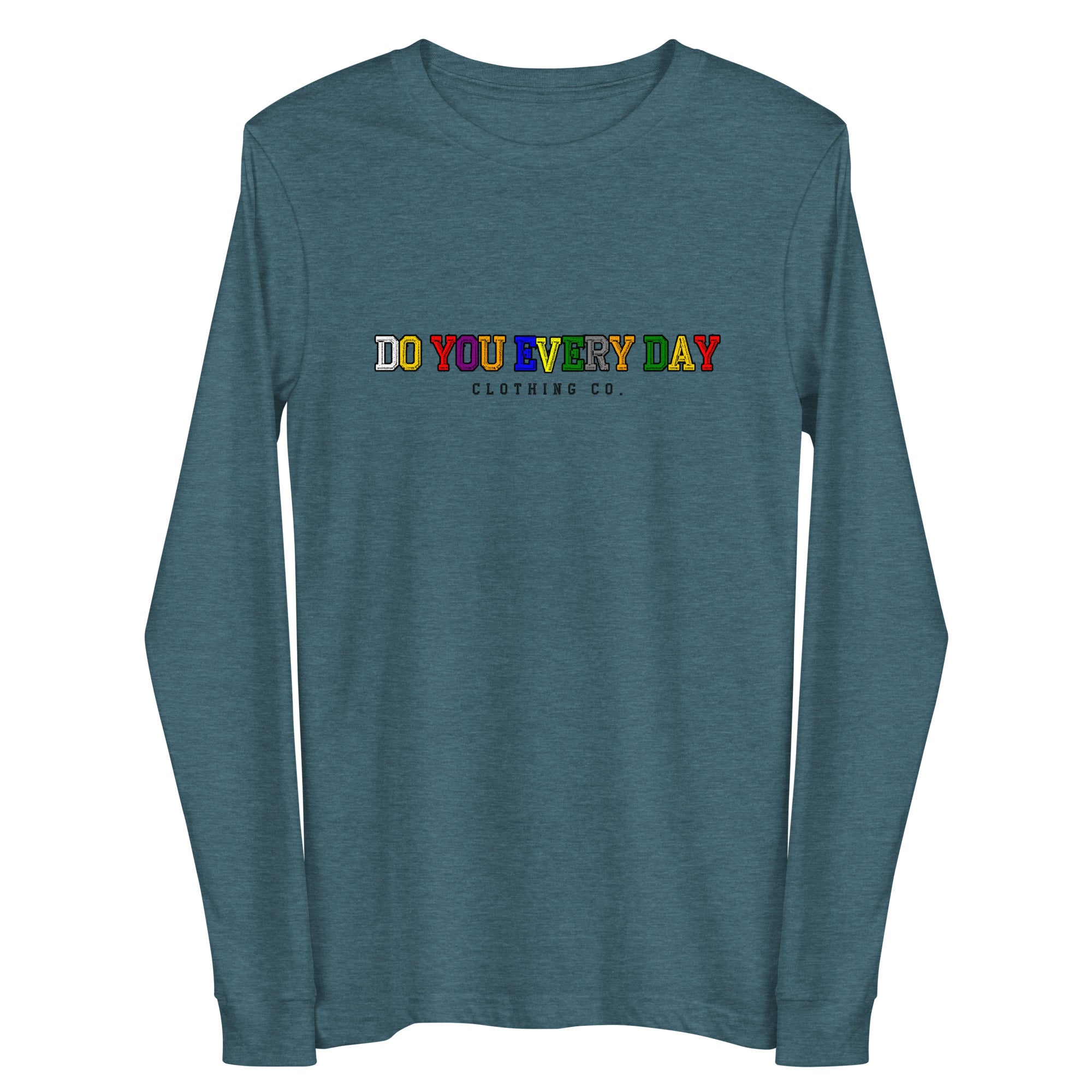 Do You Every Day Varsity Letter Logo Unisex Long Sleeve Tee - Do you Every Day clothing Co