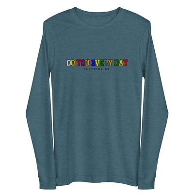 Do You Every Day Varsity Letter Logo Unisex Long Sleeve Tee - Do you Every Day clothing Co