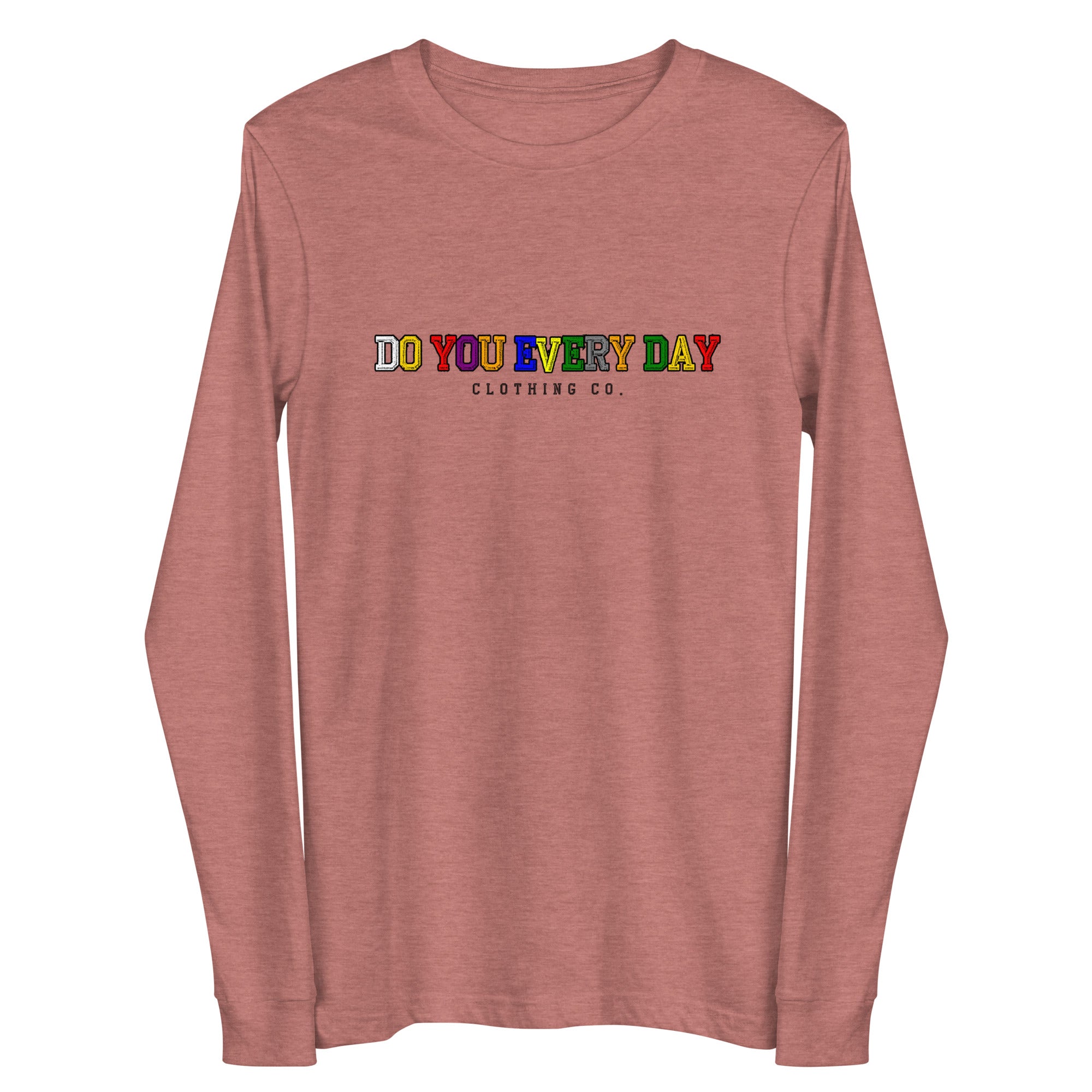 Do You Every Day Varsity Letter Logo Unisex Long Sleeve Tee - Do you Every Day clothing Co