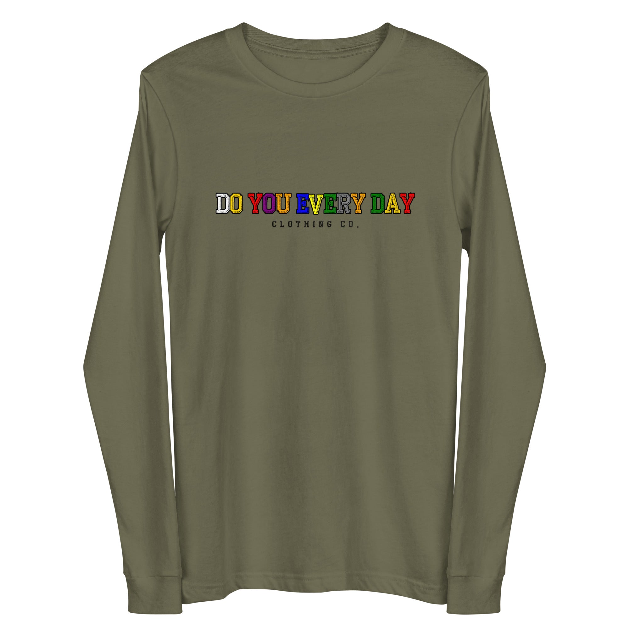 Do You Every Day Varsity Letter Logo Unisex Long Sleeve Tee - Do you Every Day clothing Co