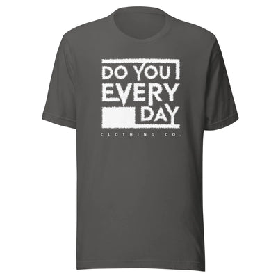 Do You Every Day White Stitched Logo Unisex t-shirt - Do you Every Day clothing Co