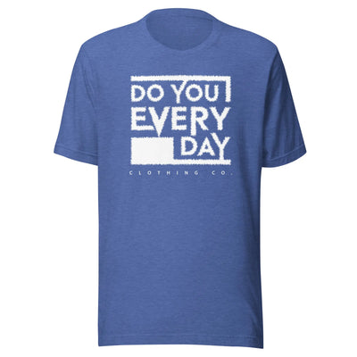 Do You Every Day White Stitched Logo Unisex t-shirt - Do you Every Day clothing Co