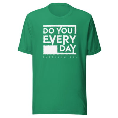 Do You Every Day White Stitched Logo Unisex t-shirt - Do you Every Day clothing Co