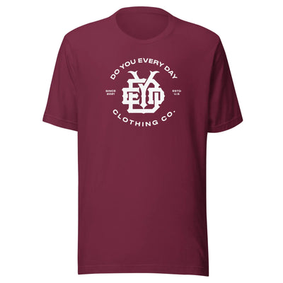 Do You Every Day White Emblem Logo Unisex T-shirt - Do you Every Day clothing Co