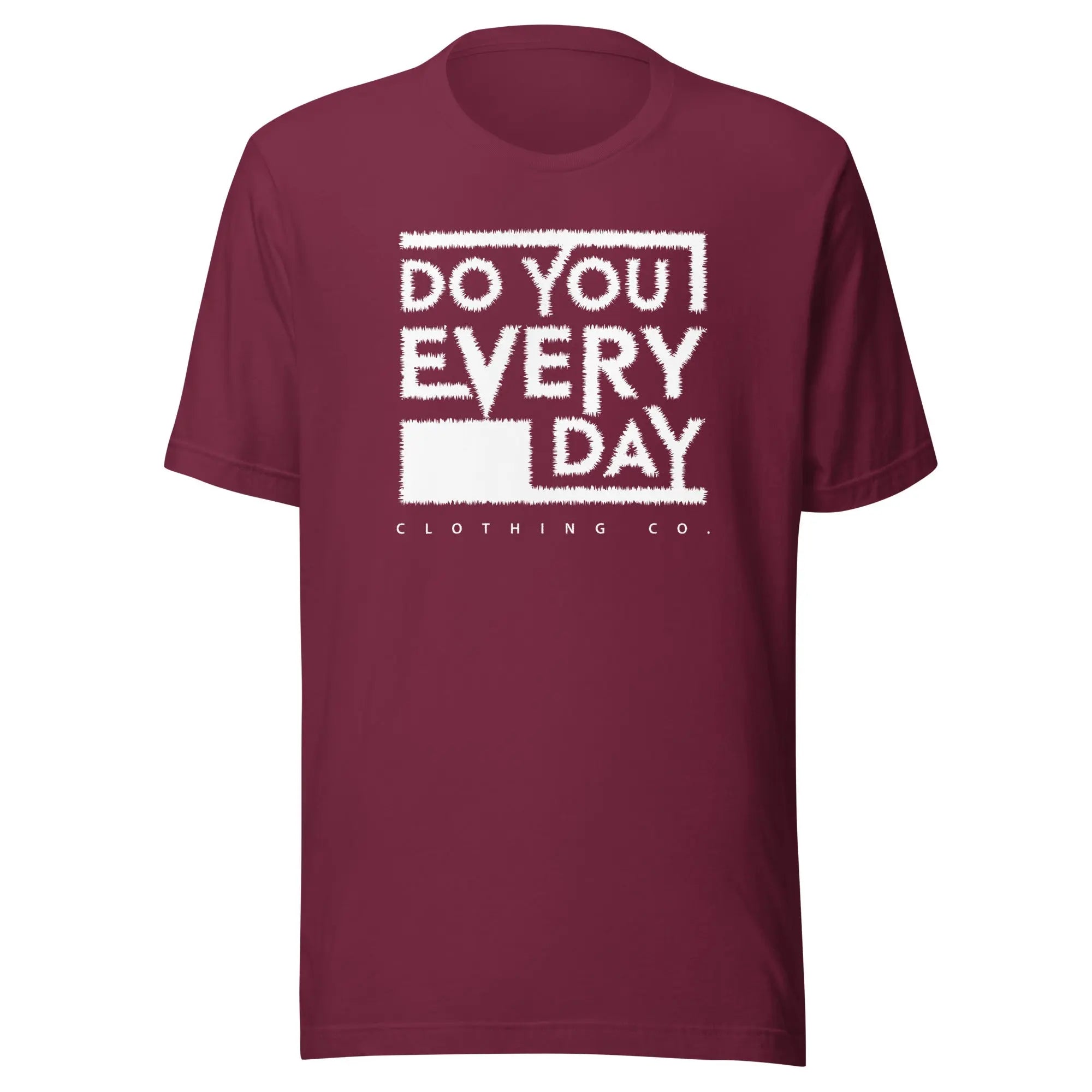 Do You Every Day White Stitched Logo Unisex t-shirt - Do you Every Day clothing Co