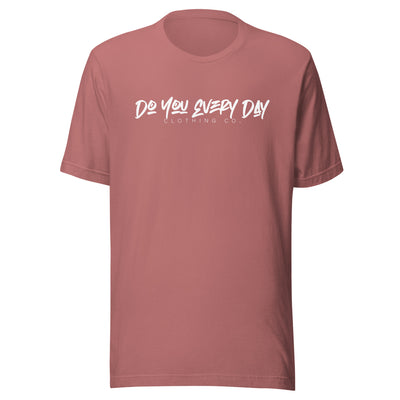 Do You Every Day White Graffiti Logo White Letter Unisex T-Shirt - Do you Every Day clothing Co